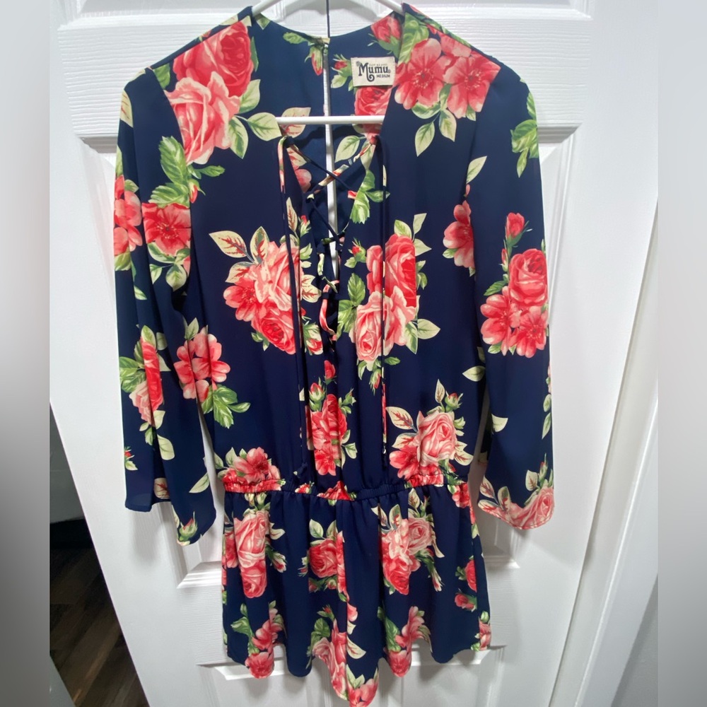 Show Me Your MuMu Tillie Tie Floral Romper